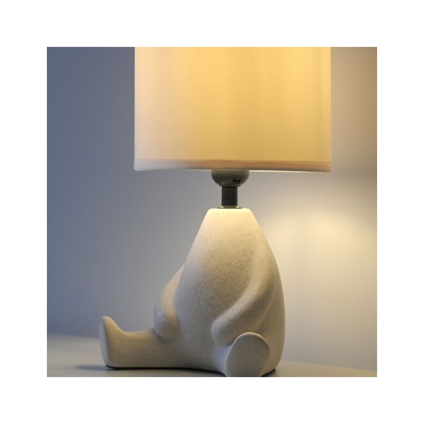 JUST LIGHT. 14190-39 - Lámpara de mesa TED 1xE27/25W/230V beige