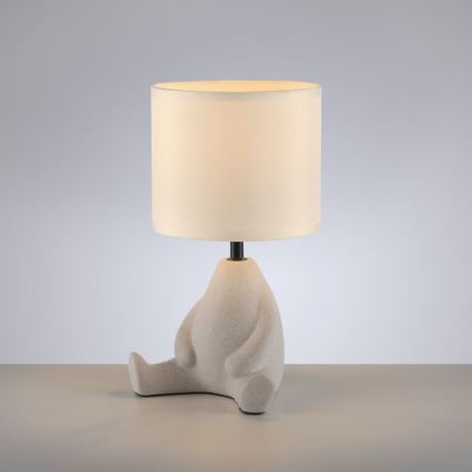 JUST LIGHT. 14190-39 - Lámpara de mesa TED 1xE27/25W/230V beige