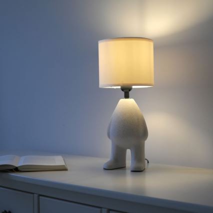 JUST LIGHT. 14191-39 - Lámpara de mesa TED 1xE27/25W/230V beige
