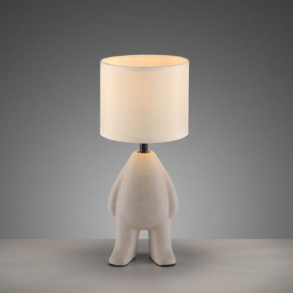 JUST LIGHT. 14191-39 - Lámpara de mesa TED 1xE27/25W/230V beige