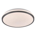 JUST LIGHT. 14293-18 - Plafón LED regulable KYLE LED/10W/230V diá. 28 cm negro