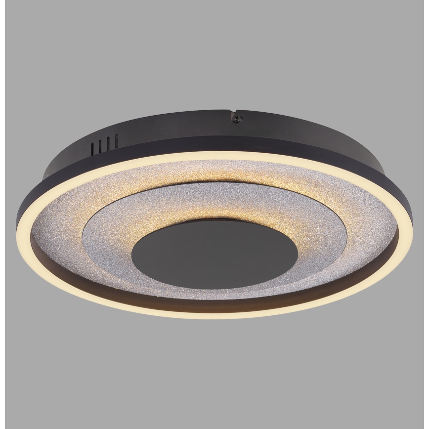 JUST LIGHT. 14409-21 - Lámpara de techo LED GLITTY LED/22W/230V Ø 40 cm negra