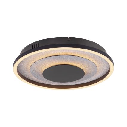 JUST LIGHT. 14409-21 - Lámpara de techo LED GLITTY LED/22W/230V Ø 40 cm negra