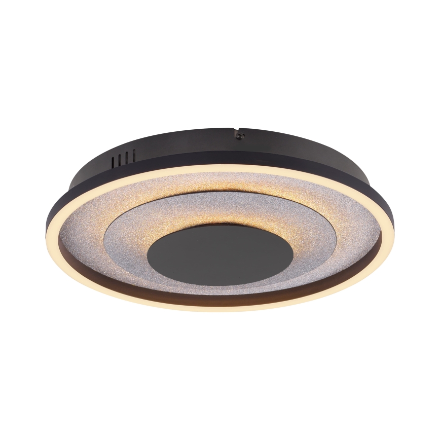 JUST LIGHT. 14409-21 - Lámpara de techo LED GLITTY LED/22W/230V Ø 40 cm negra