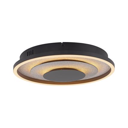 JUST LIGHT. 14409-21 - Lámpara de techo LED GLITTY LED/22W/230V Ø 40 cm negra