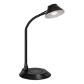 JUST LIGHT. 14414-18 - Lámpara de sobremesa LED regulable, flexible y táctil con carga inalámbrica PUCKI LED/4,5W/230V negra