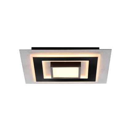 JUST LIGHT. 14439-21 - Plafón LED CICHIO LED/18,5W/230V + LED/9W 40x40 cm negro