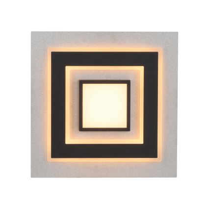 JUST LIGHT. 14439-21 - Plafón LED CICHIO LED/18,5W/230V + LED/9W 40x40 cm negro