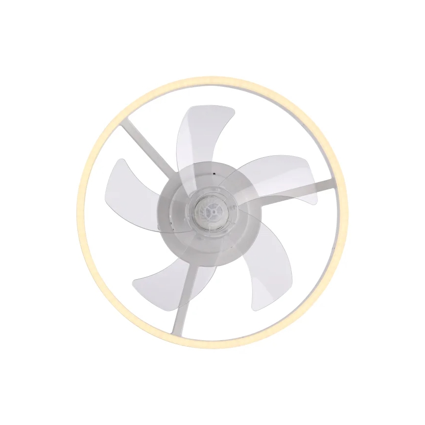 JUST LIGHT. 14624-16 - Ventilador de techo regulable con luz LED RITA LED/22W/230V 3000-6000K, diámetro 50 cm, blanco + mando a distancia