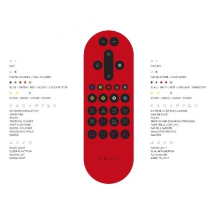 JUST LIGHT. 14662-17 - LED RGBW Foco regulable TIM LOLASMART 4xLED/5,9/230V 2700-5000K + control remoto