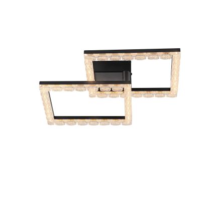 JUST LIGHT. 14732-18 - Luminaria de techo LED GLITRA LED/17,5W/230V 37,6x37,6 cm negra