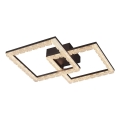 JUST LIGHT. 14732-18 - Luminaria de techo LED GLITRA LED/17,5W/230V 37,6x37,6 cm negra