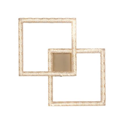 JUST LIGHT. 14732-60 - Plafón LED GLITRA LED/17,5W/230V 37,6x37,6 cm dorado