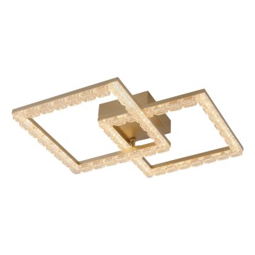 JUST LIGHT. 14732-60 - Plafón LED GLITRA LED/17,5W/230V 37,6x37,6 cm dorado