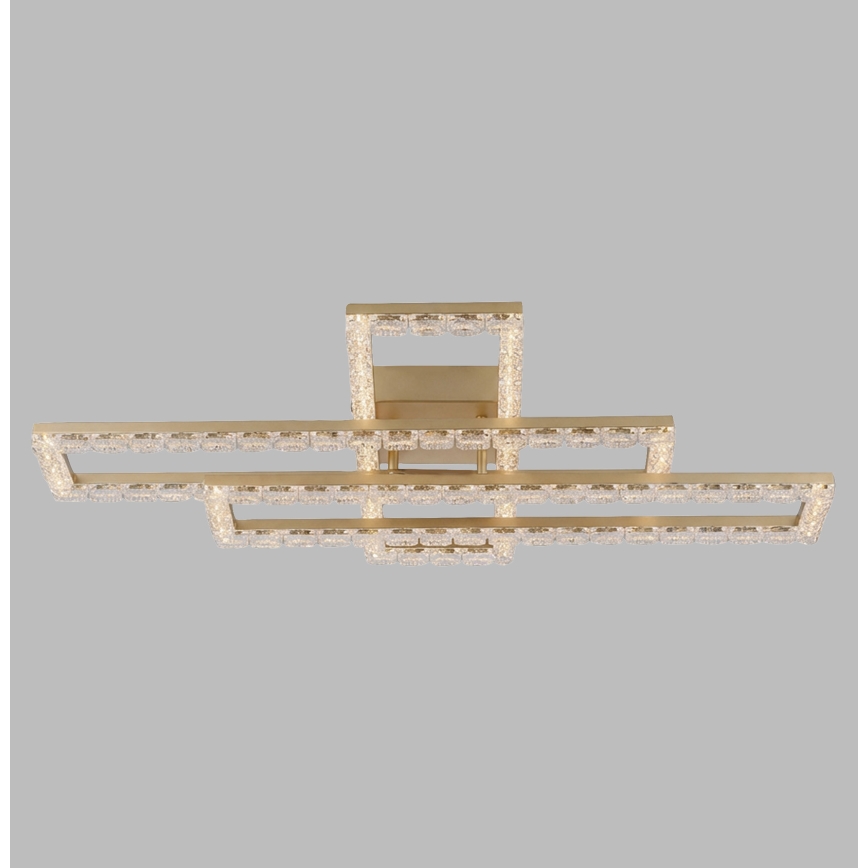 JUST LIGHT. 14733-60 - Luminaria de techo LED GLITRA LED/35W/230V 57,25x72,05 cm dorada