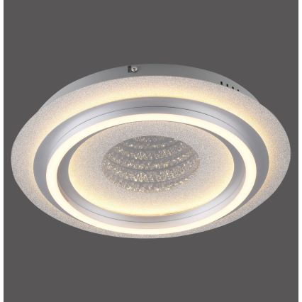 JUST LIGHT. 15089-21 - Luminaria de techo LED CICHIO LED/36W/230V Ø 40 cm cromo mate