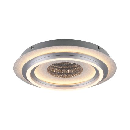JUST LIGHT. 15089-21 - Luminaria de techo LED CICHIO LED/36W/230V Ø 40 cm cromo mate