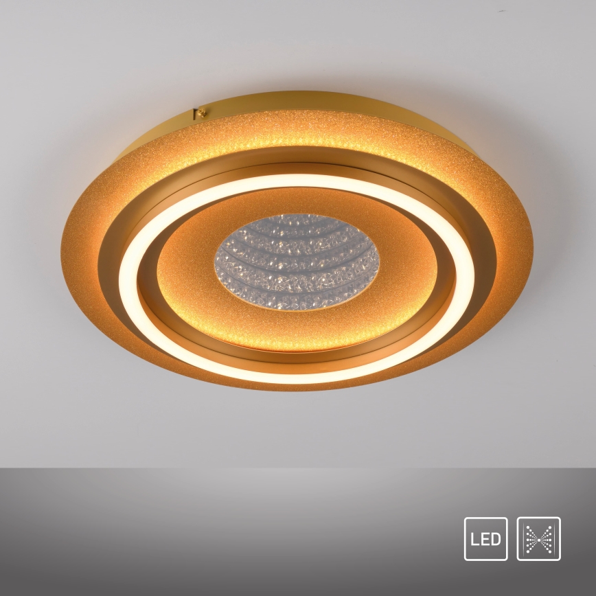 JUST LIGHT. 15089-60 - Lámpara de techo LED CICHIO LED/36W/230V Ø 40 cm dorada