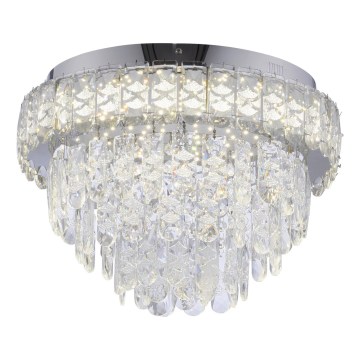 JUST LIGHT. 15092-17 - Lámpara de techo LED KULUNKA LED/33W/230V Ø 38 cm cromo brillante