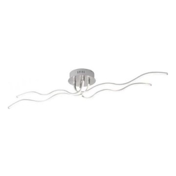 JUST LIGHT. 15126-55 - Lámpara de techo LED WAVE LED/29,4W/230V cromo mate