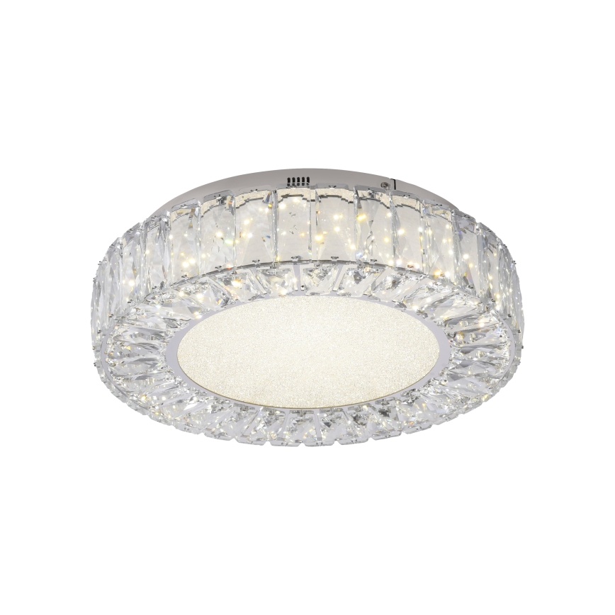 JUST LIGHT. 15221-17 - Lámpara de techo LED KULUNKA LED/32W/230V Ø 37 cm cromo brillante