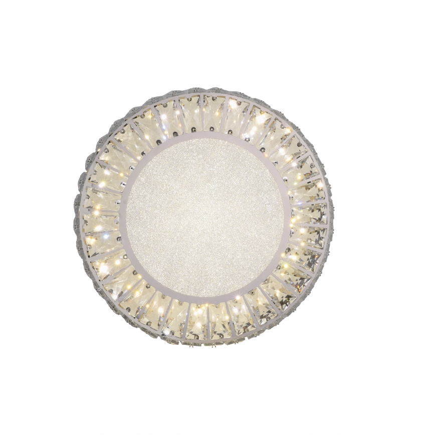 JUST LIGHT. 15221-17 - Lámpara de techo LED KULUNKA LED/32W/230V Ø 37 cm cromo brillante