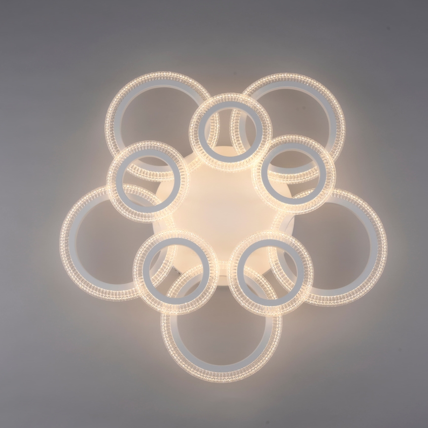 JUST LIGHT. 15268-16 - Lámpara de techo LED CRYSTALLO LED/48,5W/230V diámetro 68,6 cm blanca