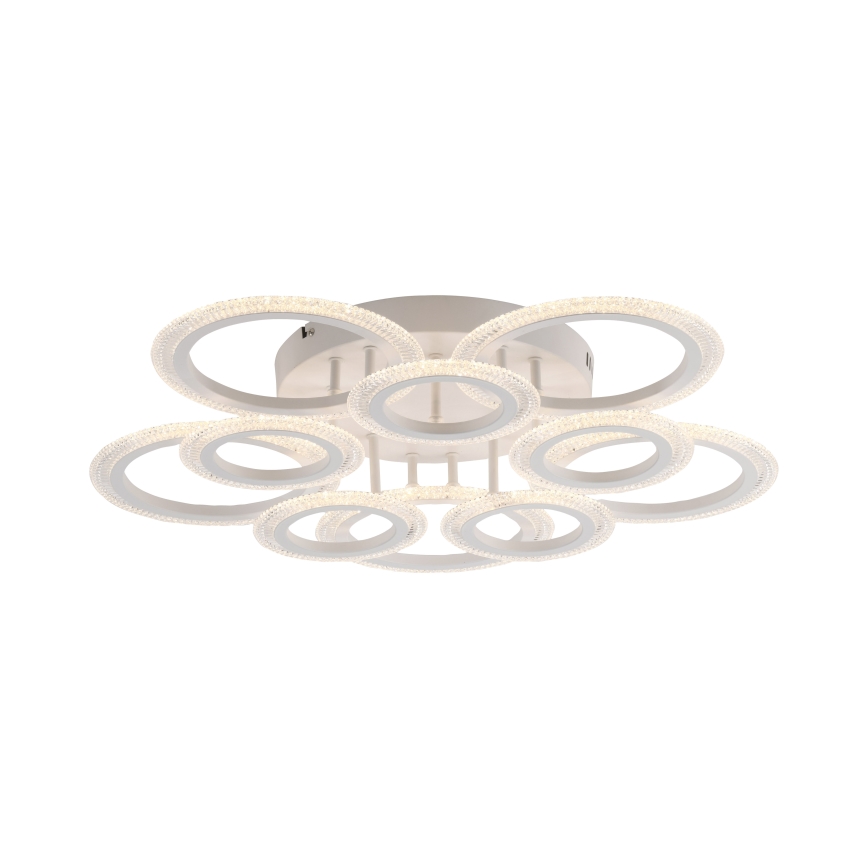 JUST LIGHT. 15268-16 - Lámpara de techo LED CRYSTALLO LED/48,5W/230V diámetro 68,6 cm blanca