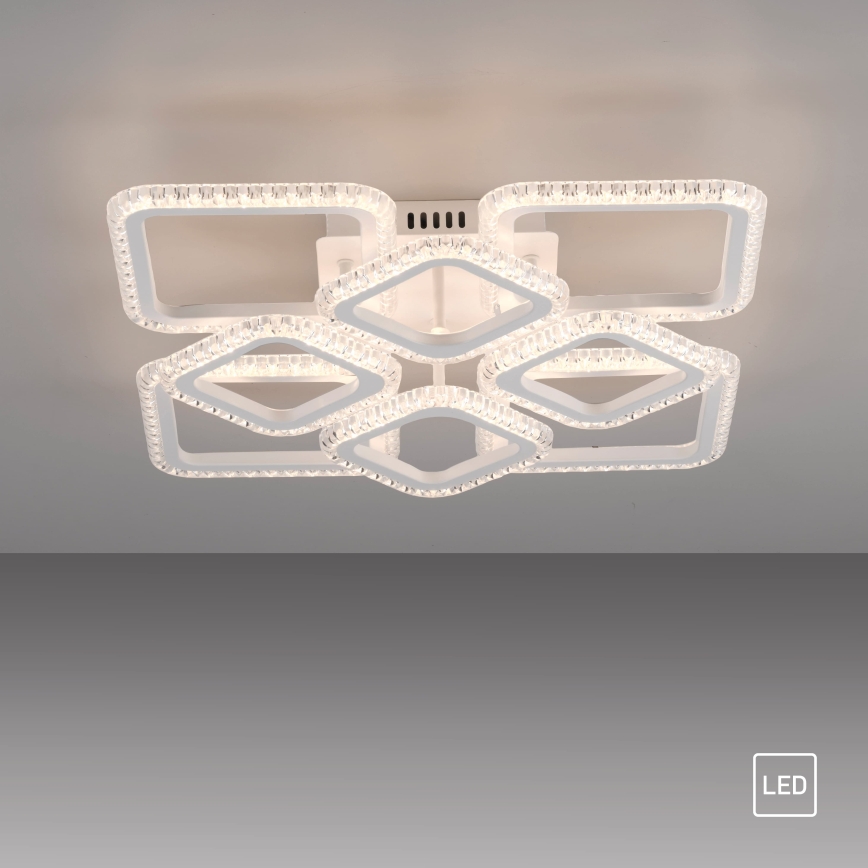 JUST LIGHT. 15269-16 - Plafón LED CRYSTALLO LED/43,5W/230V 49x49 cm blanco