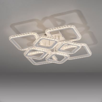 JUST LIGHT. 15269-16 - Plafón LED CRYSTALLO LED/43,5W/230V 49x49 cm blanco