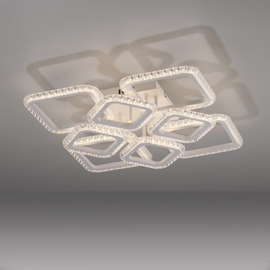 JUST LIGHT. 15269-16 - Plafón LED CRYSTALLO LED/43,5W/230V 49x49 cm blanco