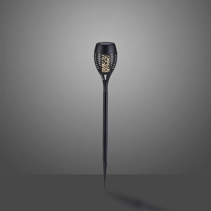 JUST LIGHT. 19106-18-3 - SET DE 3x Lámparas solares LED FACKEL LED/0,24W/1,2V 200 mAh IP44 negro