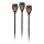 JUST LIGHT. 19106-18-3 - SET DE 3x Lámparas solares LED FACKEL LED/0,24W/1,2V 200 mAh IP44 negro
