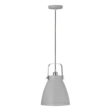 JUST LIGHT. L11160-16 - Lámpara colgante EVA 1xE27/60W/230V diá. 26,5 gris