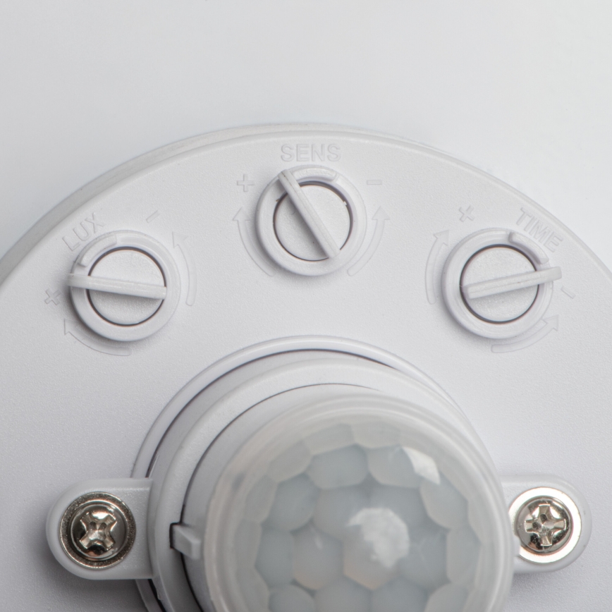 Plafón FOGLER LED con sensor de movimiento y sensor crepuscular 12W/230V Ø 28 cm