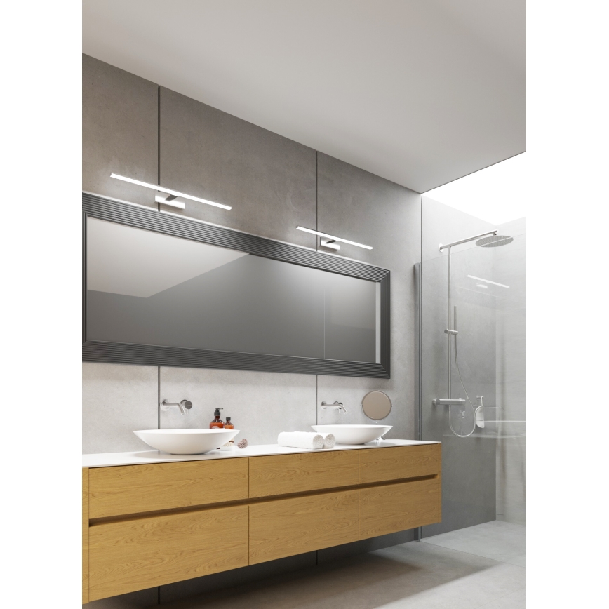 Iluminación LED para espejo de baño ASTEN LED/12W/230V IP44 cromo brillante