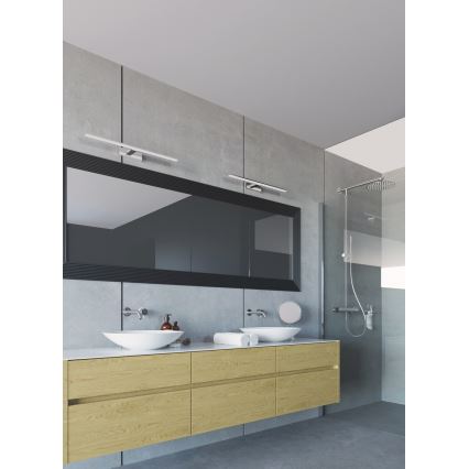 Iluminación LED para espejo de baño ASTEN LED/12W/230V IP44 cromo brillante