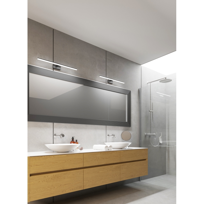 Iluminación LED para espejo de baño ASTEN LED/12W/230V IP44 negro