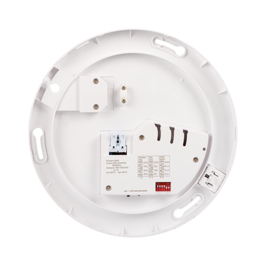 Luminaria LED de techo VARSO con sensor de movimiento y sensor crepuscular LED/22/30W/230V 3000/4000/6500K Ø 33 cm IP54