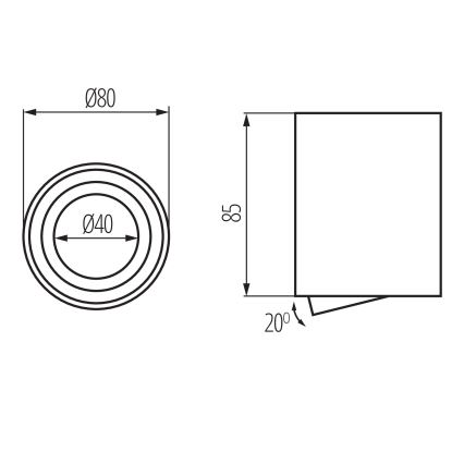 Foco BORD ONE 1xGU10/10W/230V negro