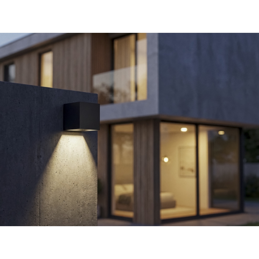Luminaria solar de pared LED con sensor REKA LED/3W/3,7V 1800 mAh 3000/4000/6500K IP65 negra