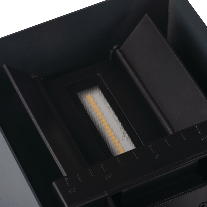 Luminaria solar de pared LED con sensor REKA LED/3W/3,7V 1800 mAh 3000/4000/6500K IP65 negra