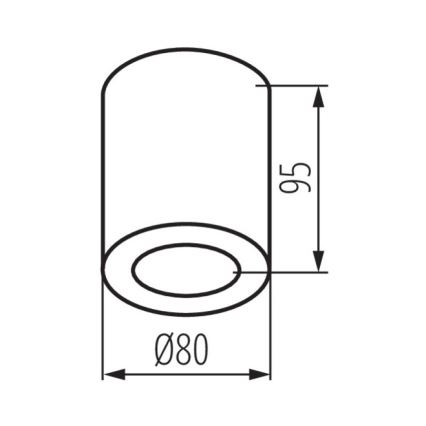 Plafón para baño SANI 1xGU10/10W/230V IP44 cromo mate