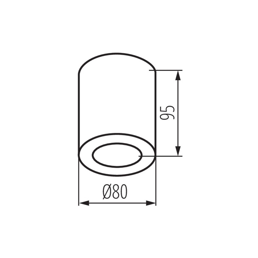 Plafón para baño SANI 1xGU10/10W/230V IP44 cromo mate