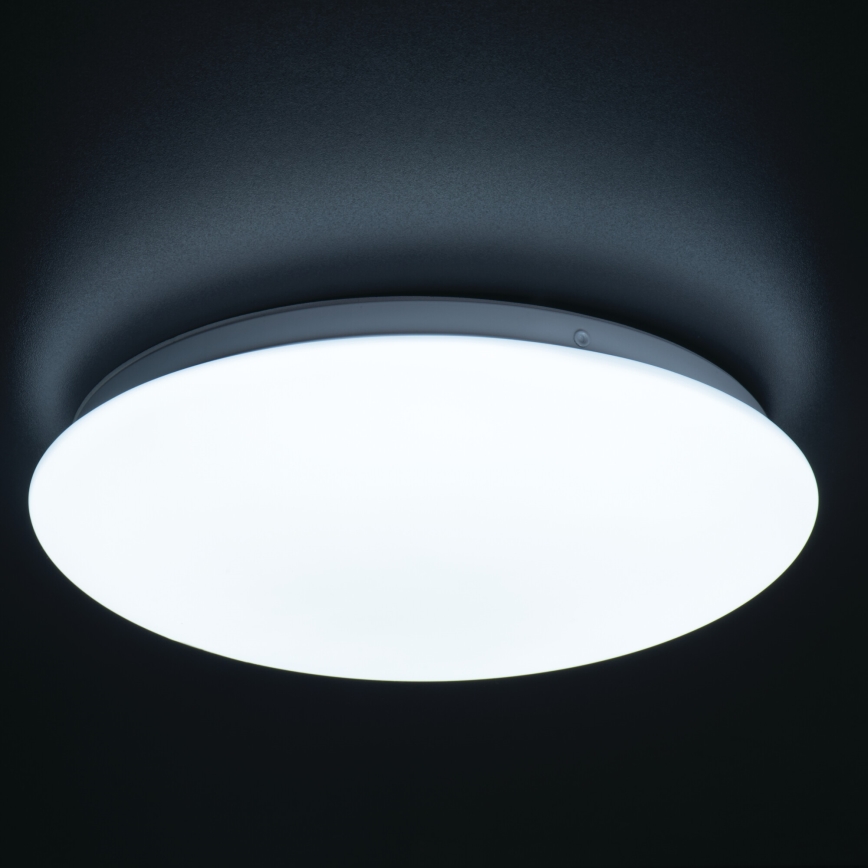 LED Luminaria de techo para baño con sensor de movimiento y de crepúsculo CORSO LED/18W/230V 3000/4000/6500K Ø 33 cm IP44