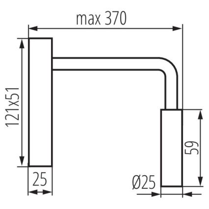 Lámpara LED flexible TONIL LED/2,7W/230V negra