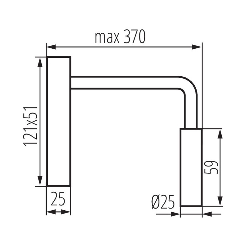 Lámpara LED flexible TONIL LED/2,7W/230V negra