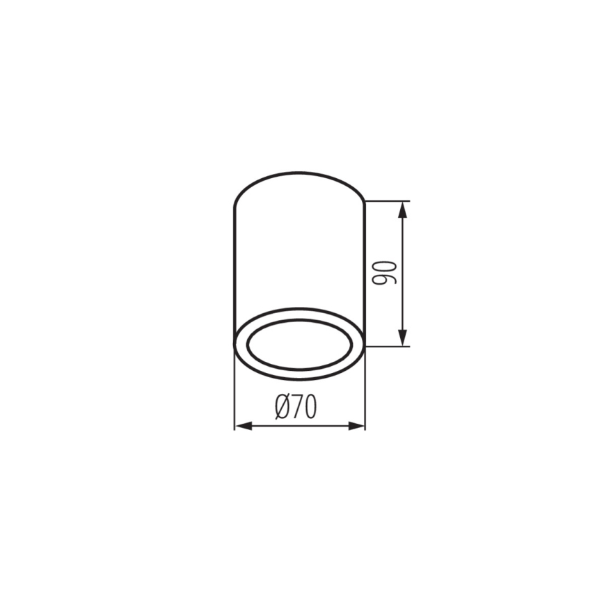 Kanlux 33360 - Foco de exterior AQILO 1xGU10/7W/230V IP65 blanco