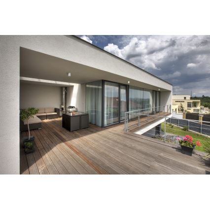 Foco exterior AQILO 1xGU10/7W/230V IP65 blanco