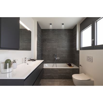 Foco exterior AQILO 1xGU10/7W/230V IP65 negro